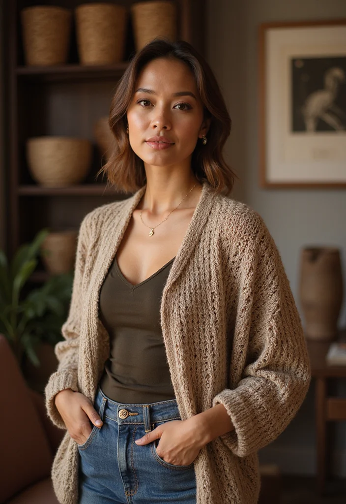 Friendly Guide to Crochet Poncho: Free Patterns Featuring 24 Stylish Visual Inspirations - 13. Layered Looks