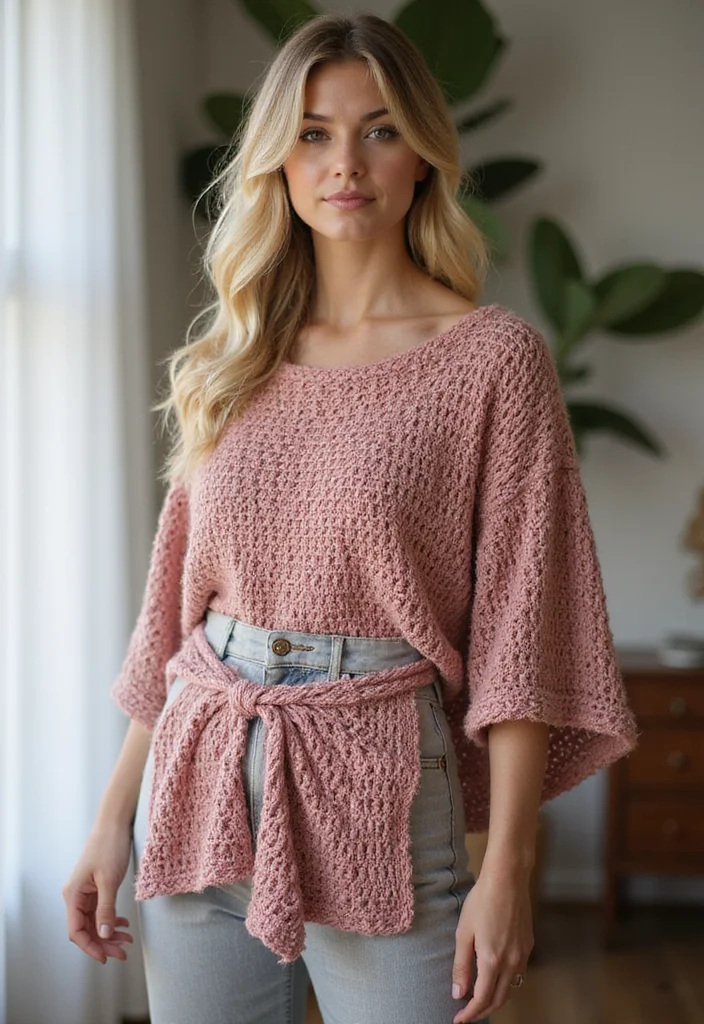 Friendly Guide to Crochet Poncho: Free Patterns Featuring 24 Stylish Visual Inspirations - 21. The Convertible Poncho