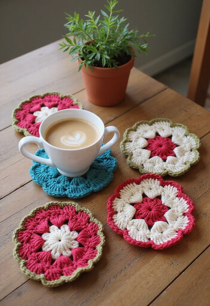 Friendly Guide to Crochet Top Pattern Free with 23 Stylish Craft Inspirations - 3. Crochet Coasters