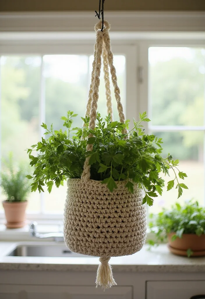 Helpful Guide to Crochet Basket Pattern Free Featuring 23 Practical Craft Inspirations - 12. Multi-Purpose Hanging Basket