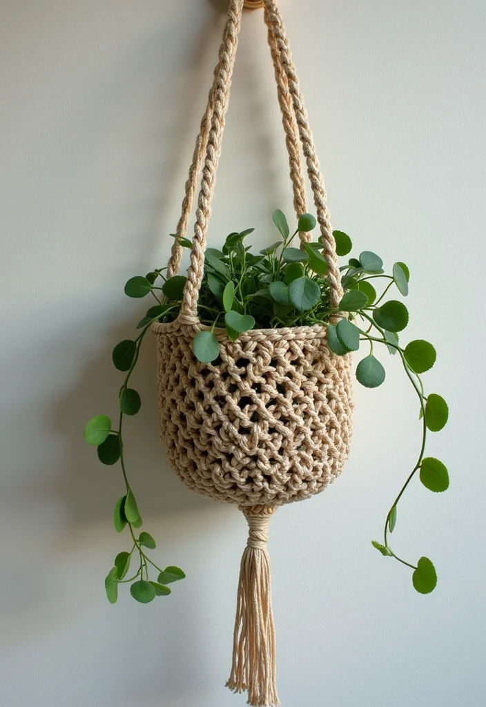 Helpful Guide to Crochet Basket Pattern Free Featuring 23 Practical Craft Inspirations - 5. Decorative Wall Basket
