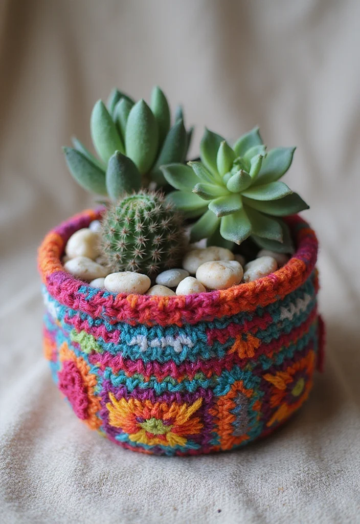 Helpful Guide to Crochet Basket Pattern Free Featuring 23 Practical Craft Inspirations - 6. Bohemian Inspired Basket