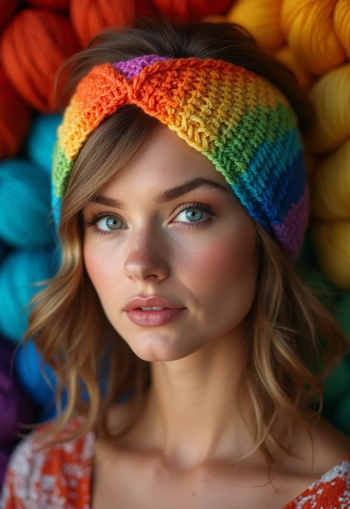 Helpful Guide to Crochet Headband Pattern Free: Showcasing 25 Trendy Inspirations - 10. Ombre Effect Headband