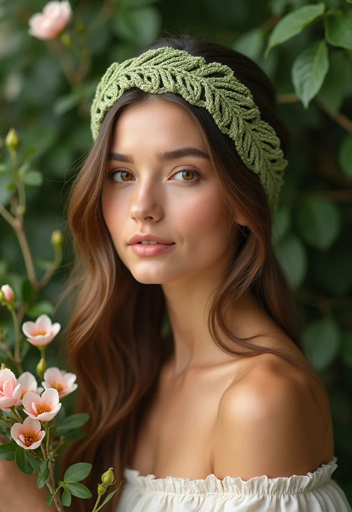 Helpful Guide to Crochet Headband Pattern Free: Showcasing 25 Trendy Inspirations - 24. Nature-Inspired Leaf Headband