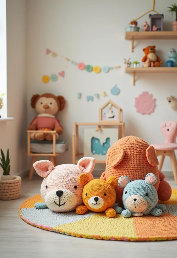 Helpful Guide to Crochet Pillow Patterns Free Featuring 24 Cozy Visual Inspirations - 9. Animal-Shaped Pillows