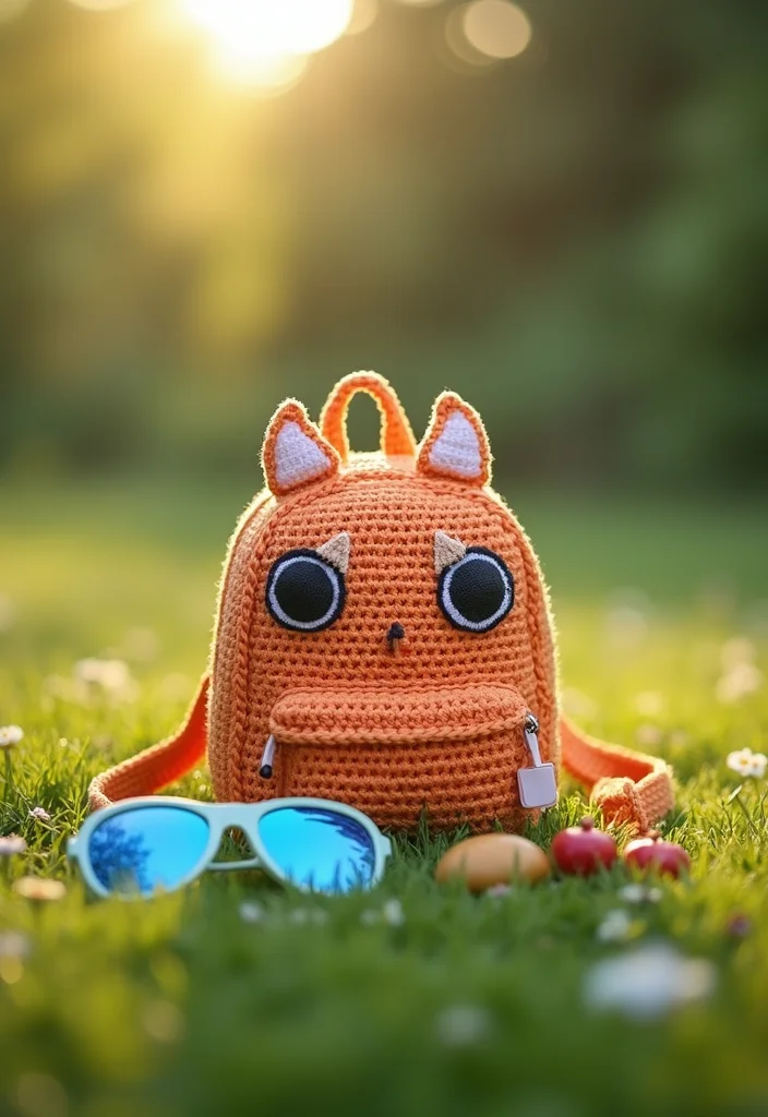 Helpful Guide to Crochet Purse Pattern Free with 22 Chic Craft Inspirations - 10. Miniature Backpack