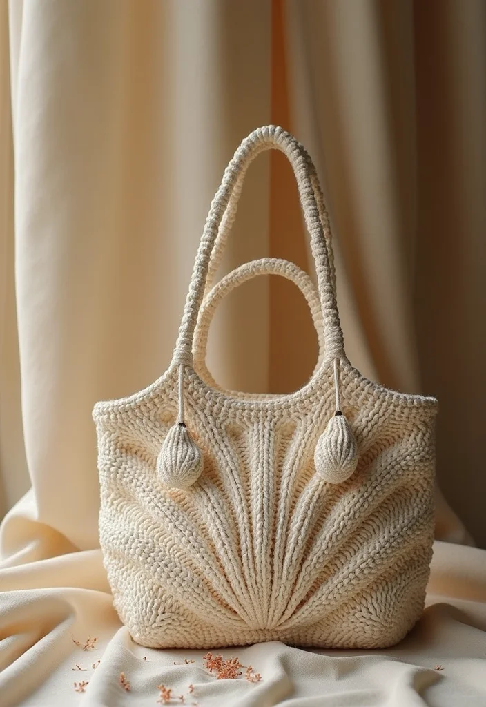 Helpful Guide to Crochet Purse Pattern Free with 22 Chic Craft Inspirations - 12. Textured Shell Bag