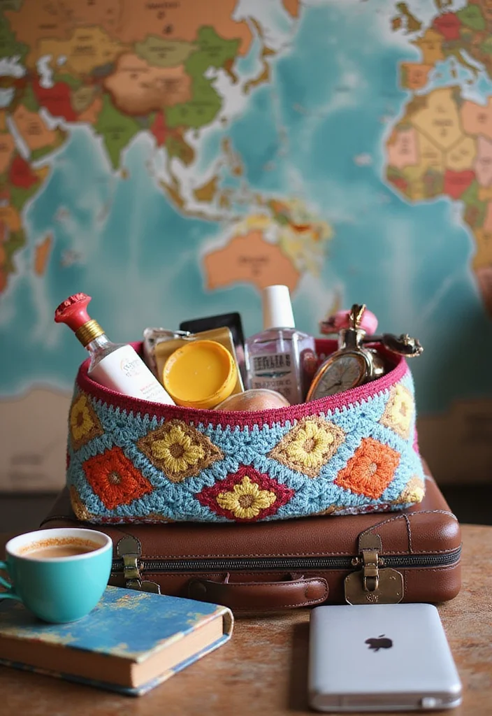 Helpful Guide to Crochet Purse Pattern Free with 22 Chic Craft Inspirations - 14. Travel Pouch