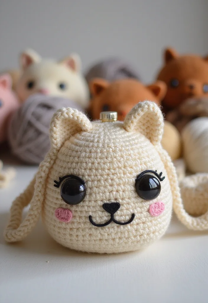 Helpful Guide to Crochet Purse Pattern Free with 22 Chic Craft Inspirations - 16. Cat-Themed Purse