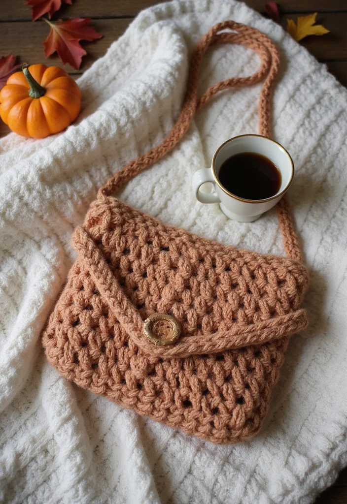 Helpful Guide to Crochet Purse Pattern Free with 22 Chic Craft Inspirations - 19. Knitted Style Crossover Bag