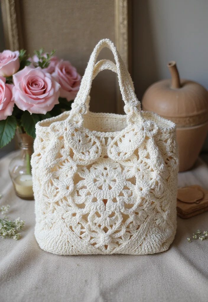 Helpful Guide to Crochet Purse Pattern Free with 22 Chic Craft Inspirations - 20. Elegant Lace Bag