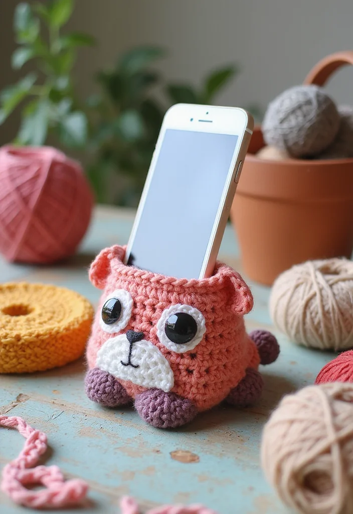 Helpful Guide to Crochet Purse Pattern Free with 22 Chic Craft Inspirations - 22. Crochet Phone Holder