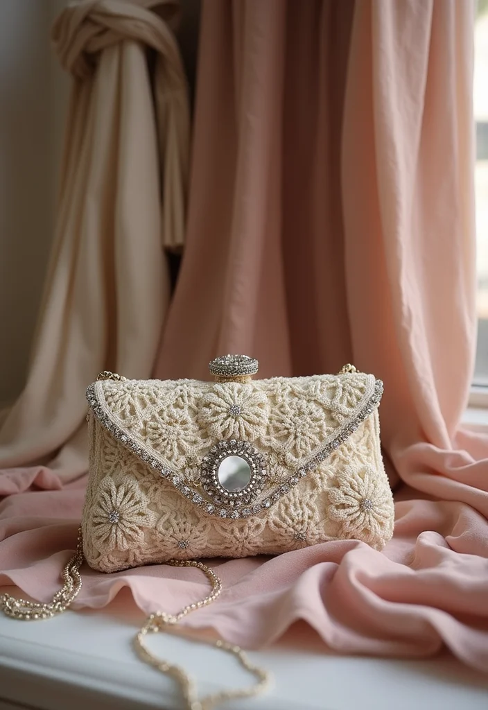 Helpful Guide to Crochet Purse Pattern Free with 22 Chic Craft Inspirations - 7. Evening Clutch