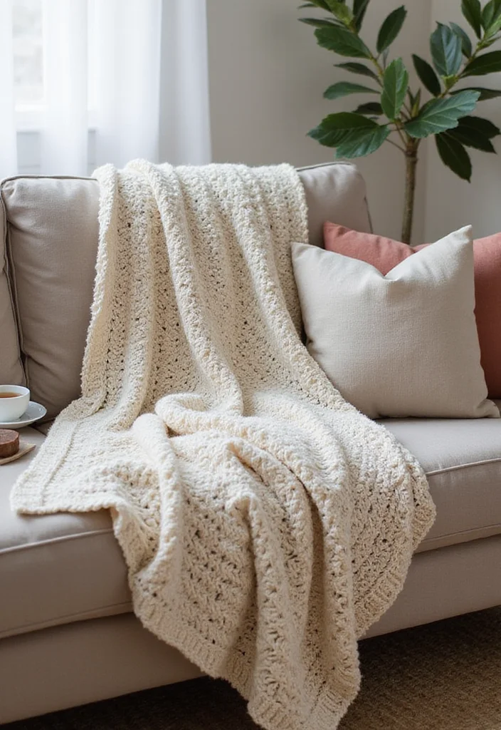 Helpful Guide to Cute Things to Crochet: 23 Fun and Creative Inspirations - 1. Cozy Crochet Throw Blankets