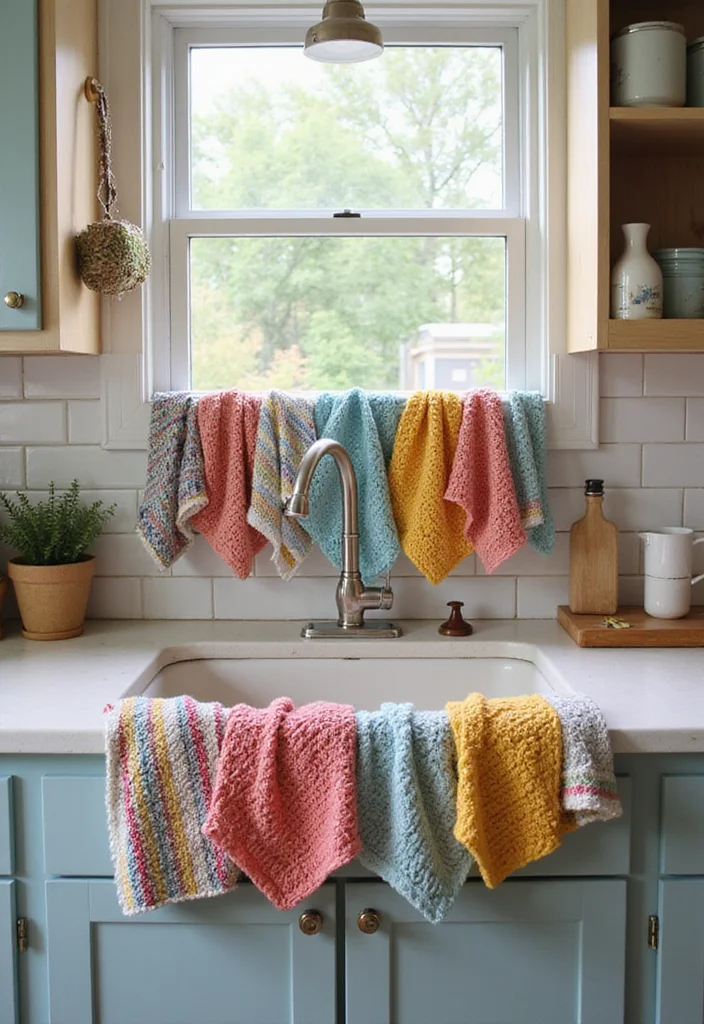 Helpful Guide to Cute Things to Crochet: 23 Fun and Creative Inspirations - 17. Practical Dishcloths