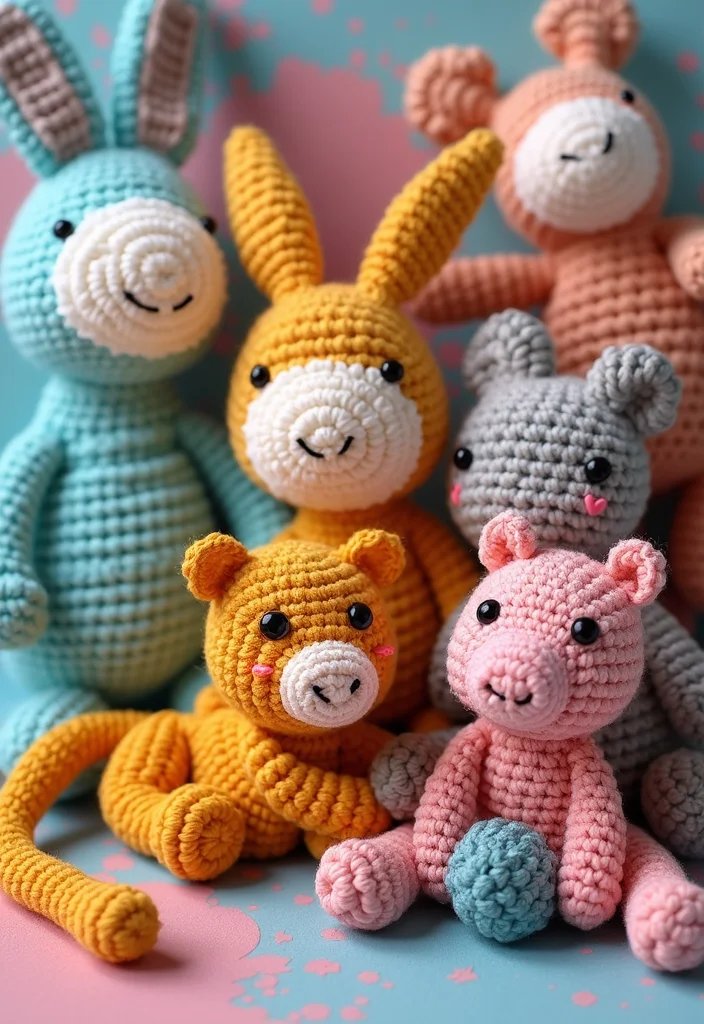 Helpful Guide to Cute Things to Crochet: 23 Fun and Creative Inspirations - 2. Adorable Amigurumi Toys
