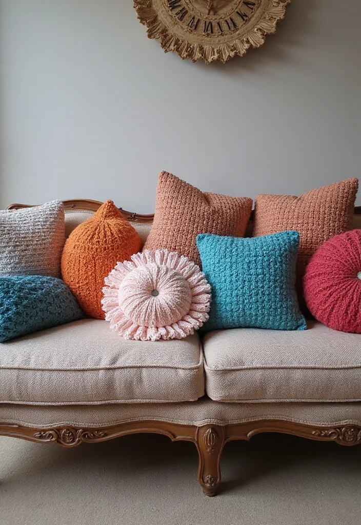 Helpful Guide to Cute Things to Crochet: 23 Fun and Creative Inspirations - 4. Cozy Crochet Pillows