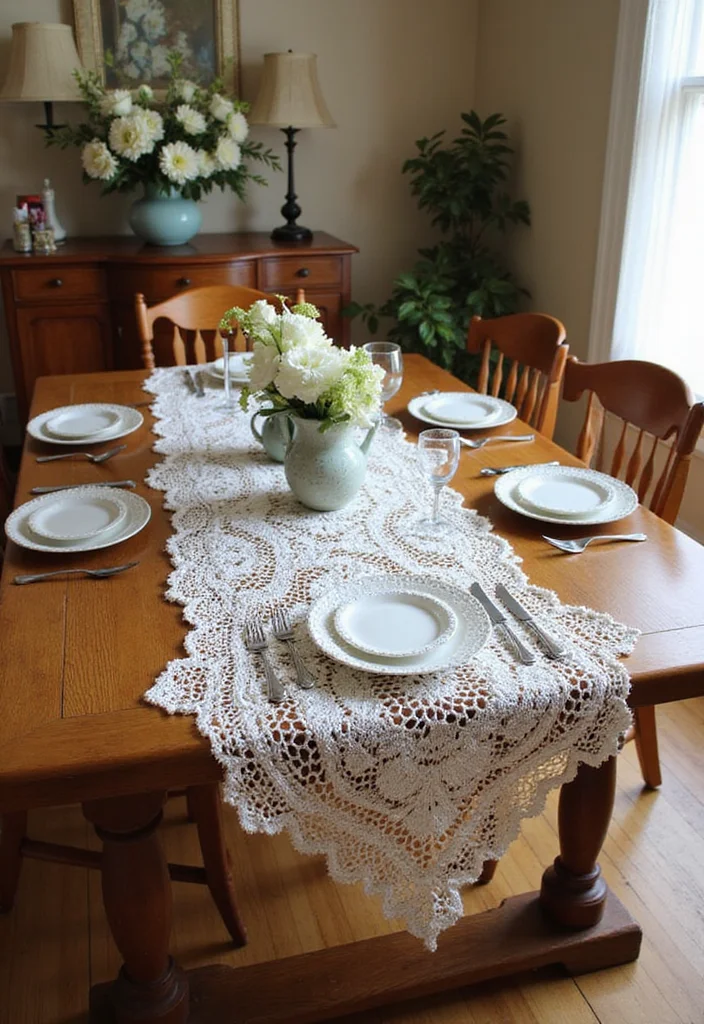 Helpful Guide to Cute Things to Crochet: 23 Fun and Creative Inspirations - 8. Lovely Table Runners