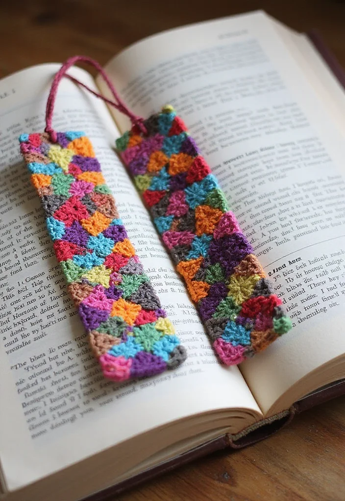 Helpful Guide to Mosaic Crochet Patterns Free with 20 Colorful Craft Inspirations - 10. Mosaic Bookmarks