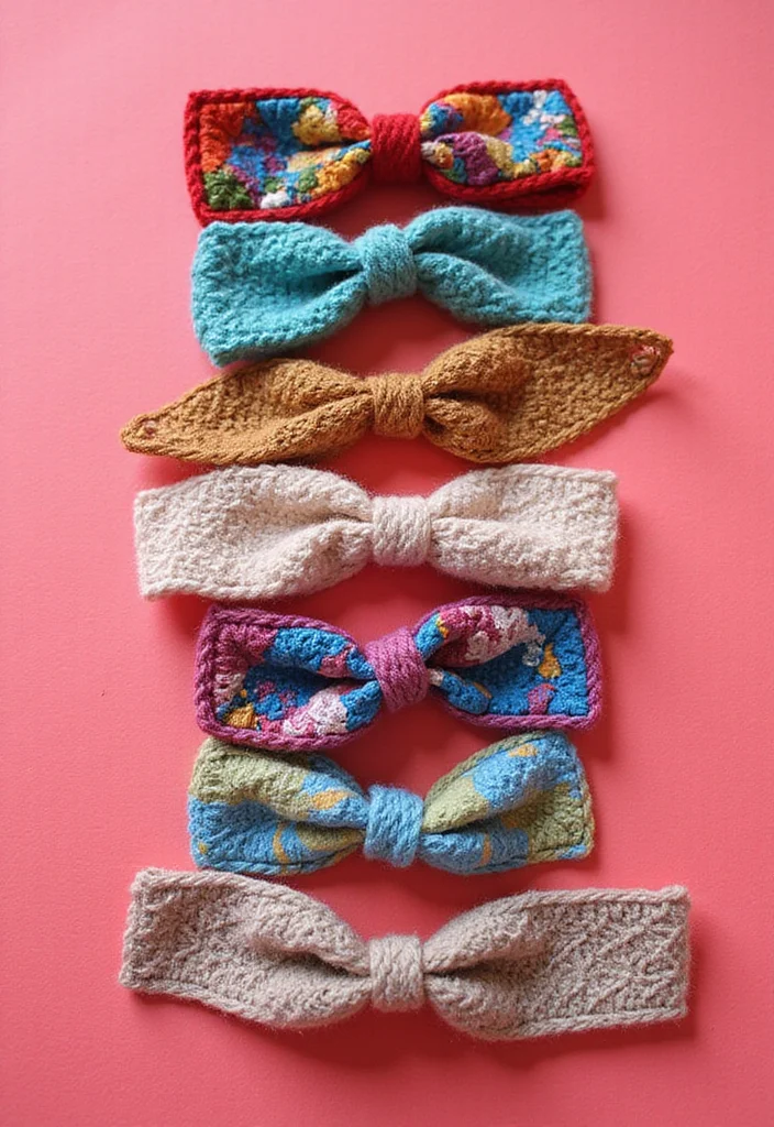 Helpful Guide to Mosaic Crochet Patterns Free with 20 Colorful Craft Inspirations - 12. Charming Hair Accessories