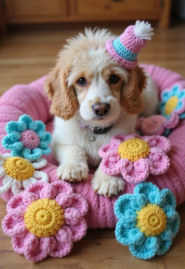 Helpful Guide to Mosaic Crochet Patterns Free with 20 Colorful Craft Inspirations - 14. Fun Pet Accessories