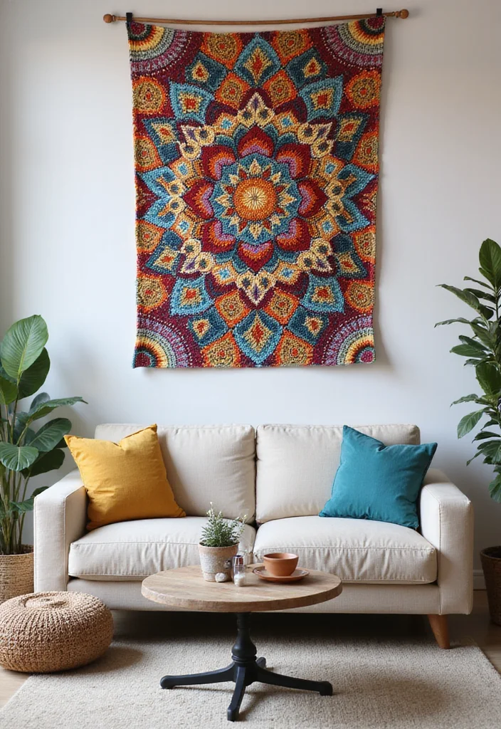 Helpful Guide to Mosaic Crochet Patterns Free with 20 Colorful Craft Inspirations - 17. Charming Wall Banners