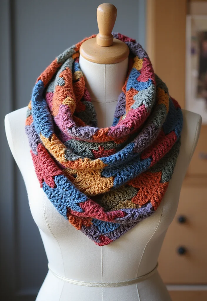 Helpful Guide to Mosaic Crochet Patterns Free with 20 Colorful Craft Inspirations - 19. Cozy Scarves