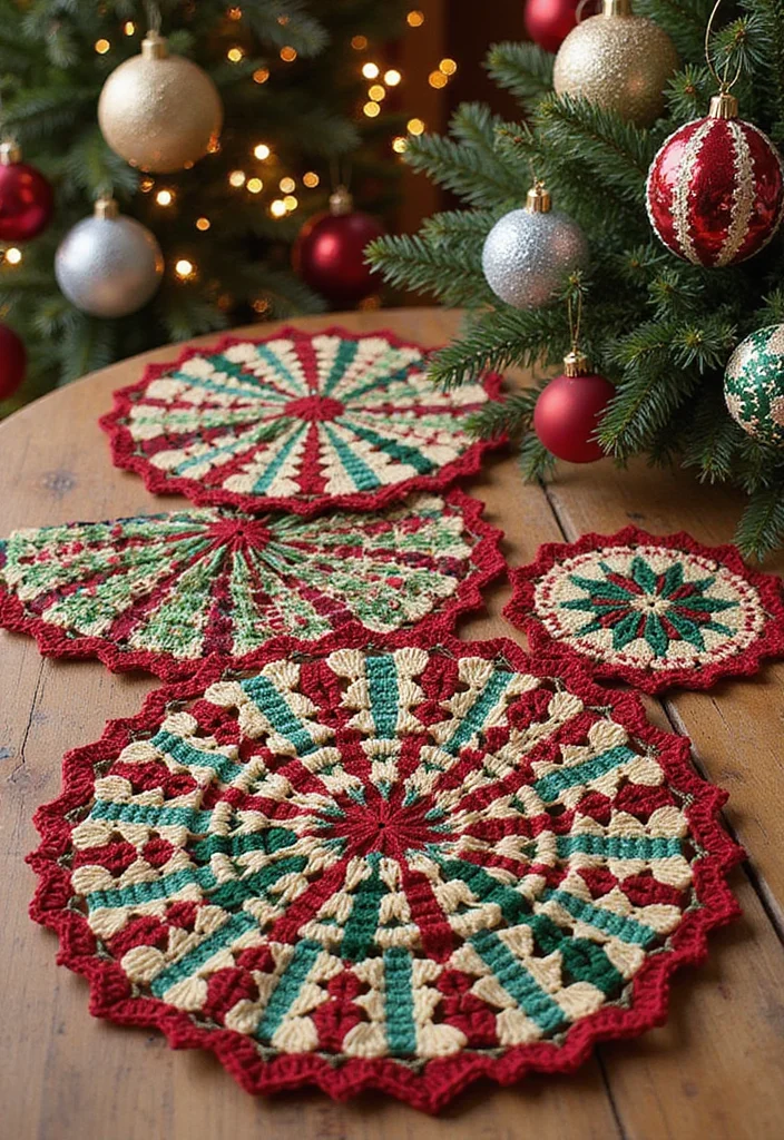Helpful Guide to Mosaic Crochet Patterns Free with 20 Colorful Craft Inspirations - 20. Festive Holiday Decor