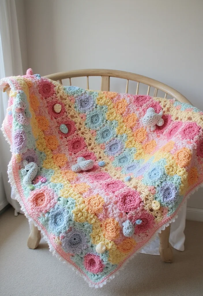 Helpful Guide to Mosaic Crochet Patterns Free with 20 Colorful Craft Inspirations - 4. Colorful Baby Blanket