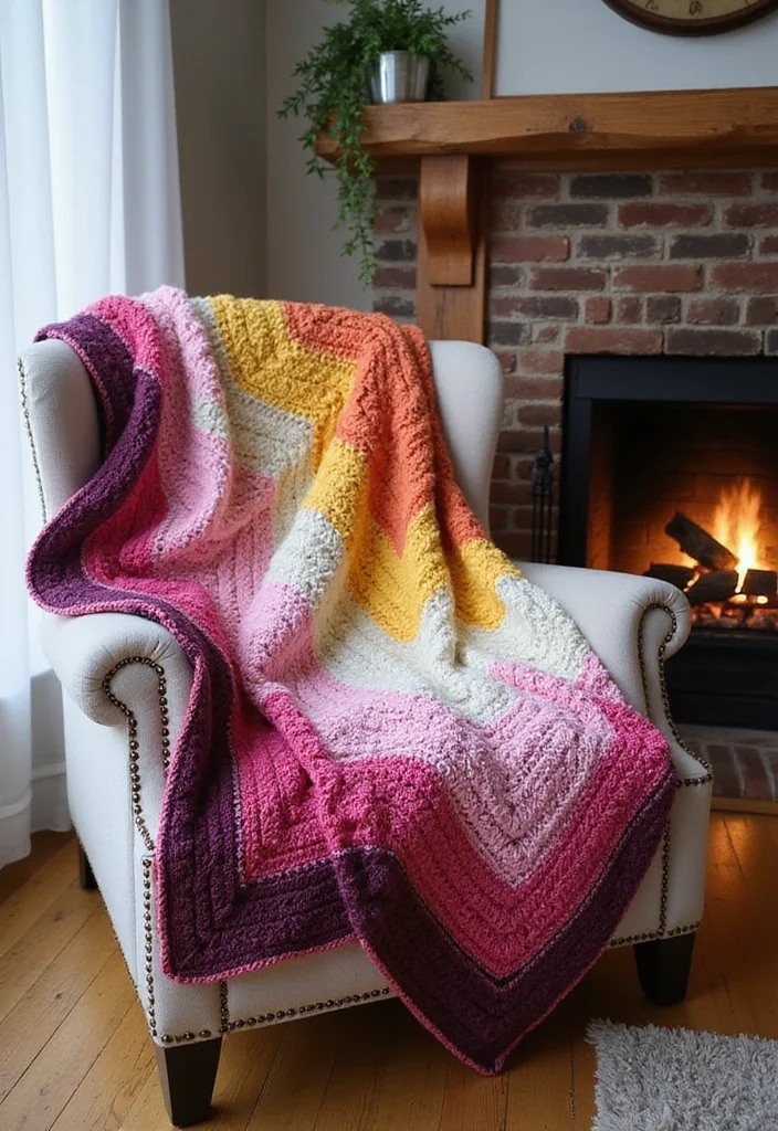 Helpful Guide to Star Blanket Crochet Pattern with 21 Cozy Craft Inspirations - 3. Ombre Star Blanket