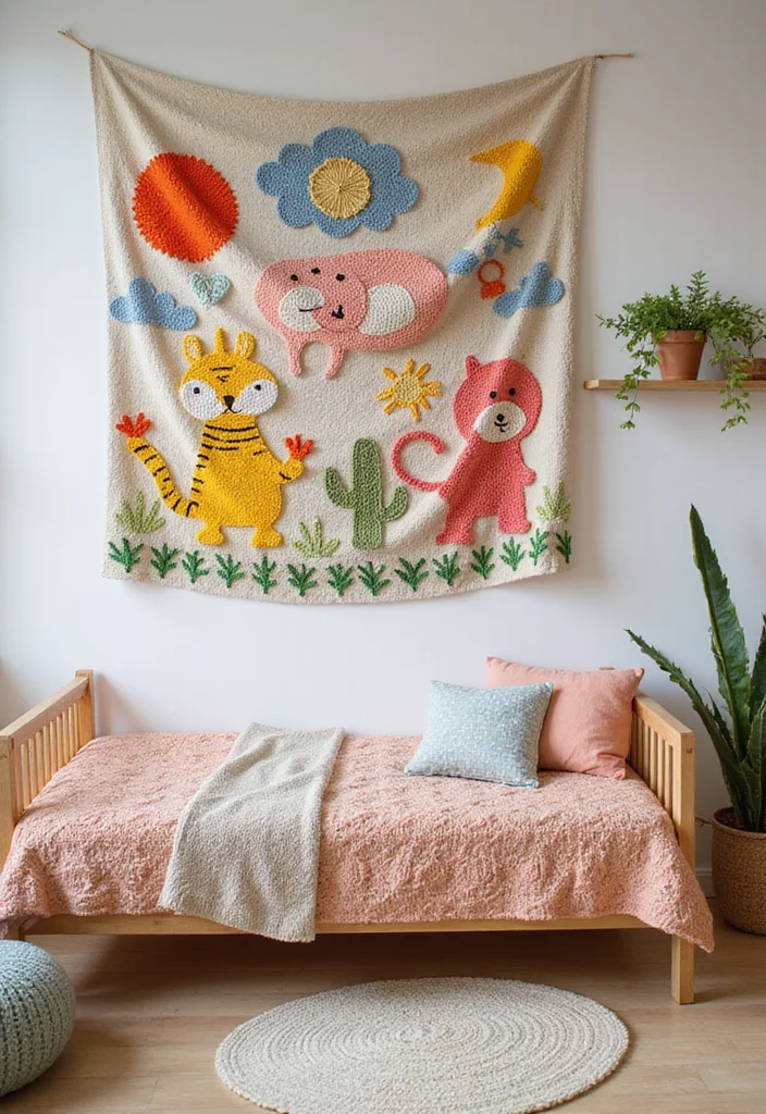 Helpful Guide to Tapestry Crochet Patterns Charts: Showcasing 25 Clear Visual Inspirations - 19. Kids’ Room Decor