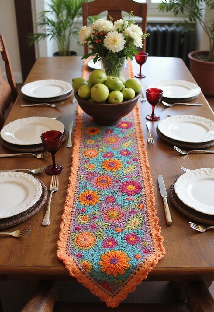 Helpful Guide to Tapestry Crochet Patterns Charts: Showcasing 25 Clear Visual Inspirations - 22. Table Centerpieces