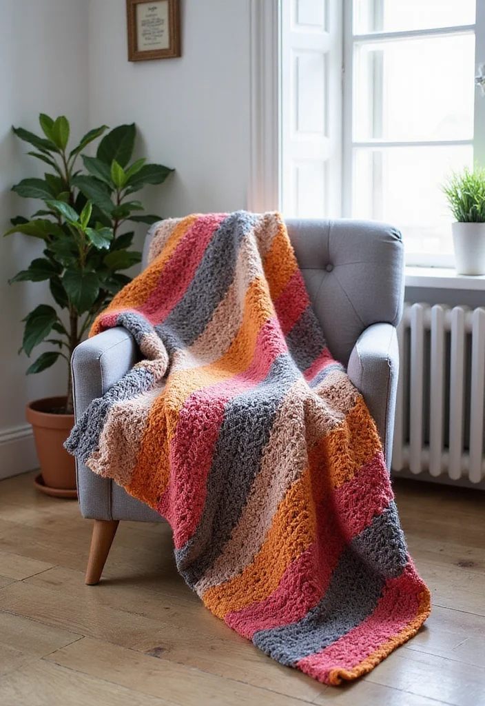 Helpful Guide to Tapestry Crochet Patterns Charts: Showcasing 25 Clear Visual Inspirations - 7. Striped Patterns