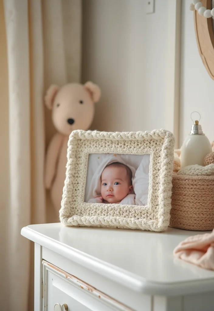 Step-by-Step Guide to Baby Crochet Patterns Free: Showcasing 23 Sweet Visual Inspirations - 13. Crochet Picture Frame