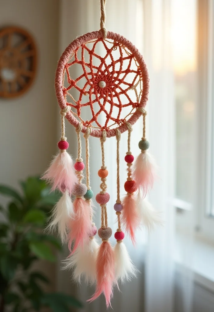 Step-by-Step Guide to Baby Crochet Patterns Free: Showcasing 23 Sweet Visual Inspirations - 4. Charming Dreamcatcher