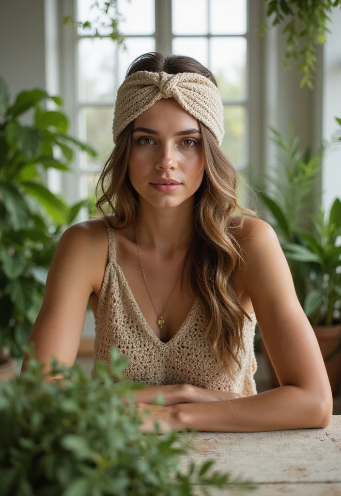 Step-by-Step Guide to Crochet Bandana Pattern Free with 22 Fun and Stylish Inspirations - 17. Eco-Friendly Bandana