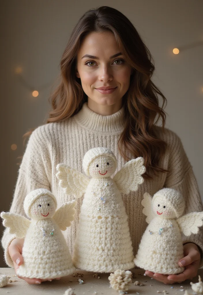 Step-by-Step Guide to Crochet Christmas Ornaments: 21 Festive Craft Inspirations - 12. Crochet Angels