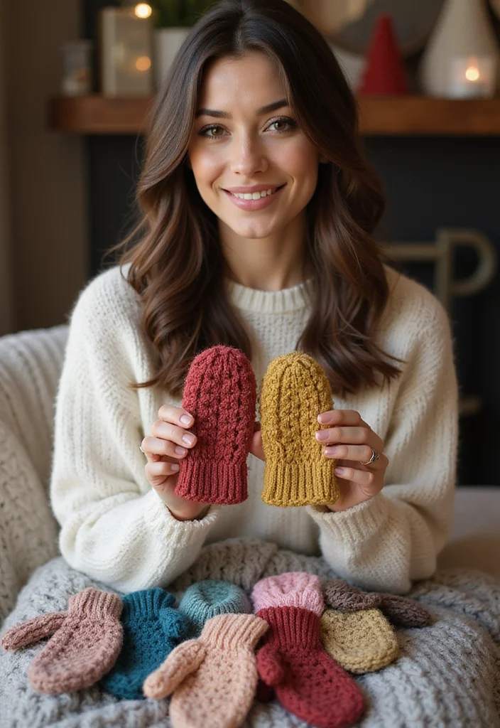 Step-by-Step Guide to Crochet Christmas Ornaments: 21 Festive Craft Inspirations - 15. Crochet Mittens