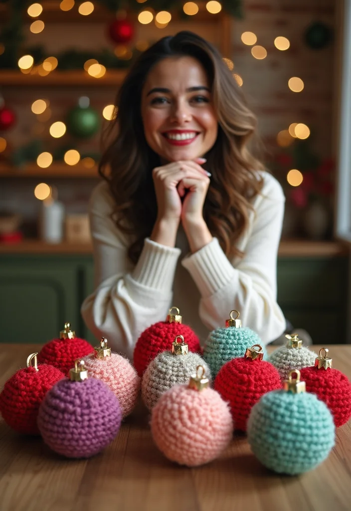 Step-by-Step Guide to Crochet Christmas Ornaments: 21 Festive Craft Inspirations - 19. Crochet Bauble Covers
