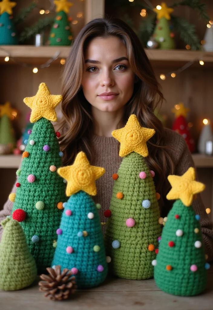Step-by-Step Guide to Crochet Christmas Ornaments: 21 Festive Craft Inspirations - 2. Crochet Christmas Trees
