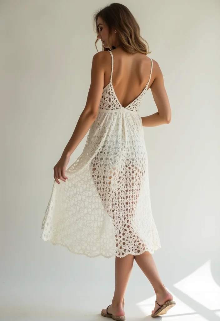 Step-by-Step Guide to Crochet Dress Patterns: 24 Stylish Visual Inspirations - 11. Simple A-Line Dress