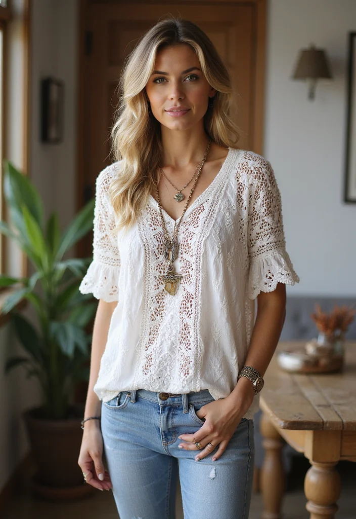 Step-by-Step Guide to Crochet Dress Patterns: 24 Stylish Visual Inspirations - 9. Casual Everyday Tunic