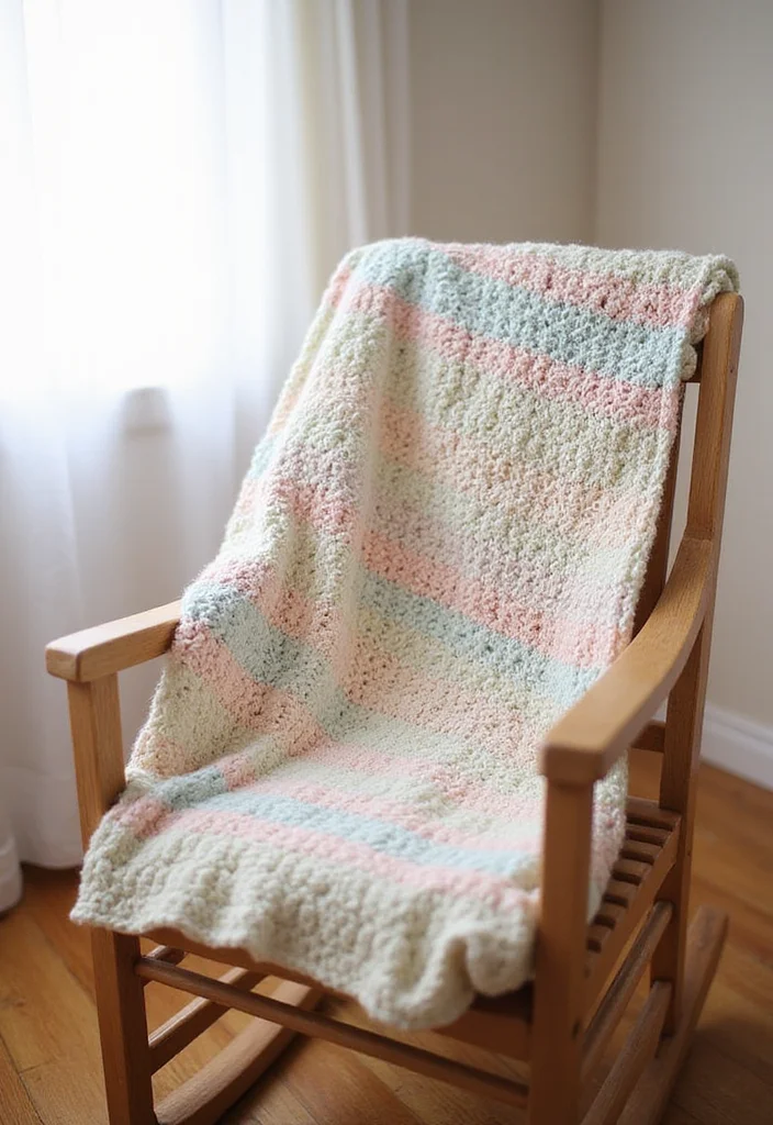Step-by-Step Guide to Crochet Gifts for Men: Showcasing 24 Unique Craft Inspirations - 19. Snuggle-Ready Crochet Baby Blanket