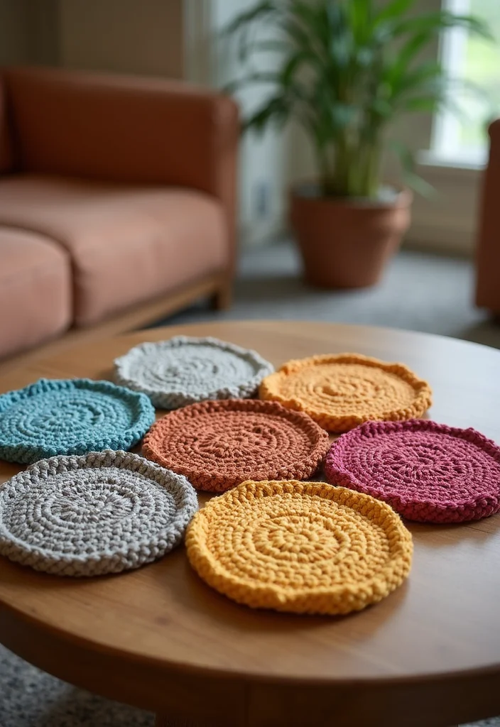 Step-by-Step Guide to Crochet Gifts for Men: Showcasing 24 Unique Craft Inspirations - 3. Practical Crochet Coasters
