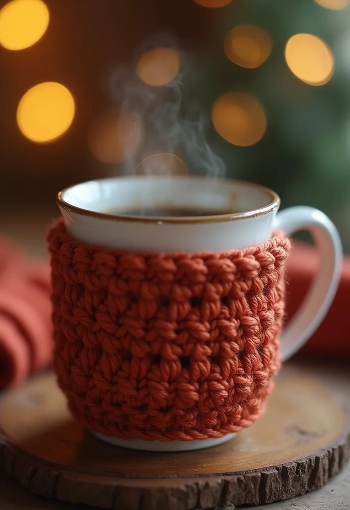 Step-by-Step Guide to Crochet Gifts for Men: Showcasing 24 Unique Craft Inspirations - 6. Yummy Crochet Coffee Mug Cozy