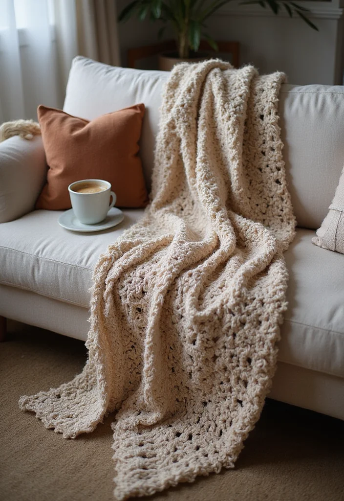Step-by-Step Guide to Crochet Gifts for Men: Showcasing 24 Unique Craft Inspirations - 7. Inviting Crochet Blanket