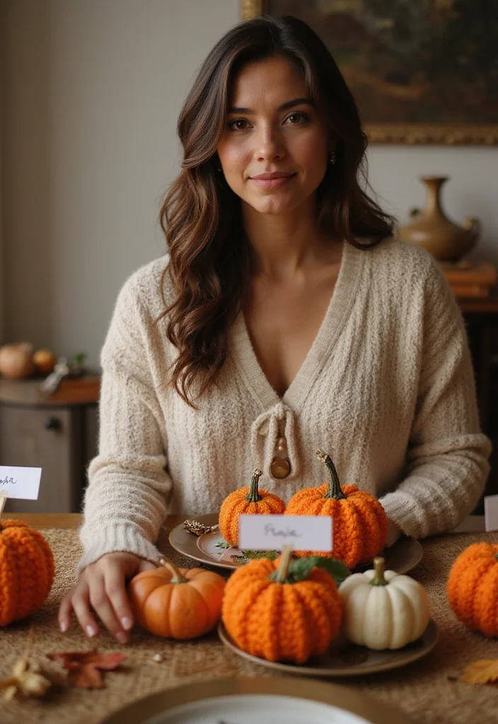 Step-by-Step Guide to Crochet Pumpkin Free Pattern Featuring 24 Festive Visual Inspirations - 13. Crochet Pumpkin Place Settings
