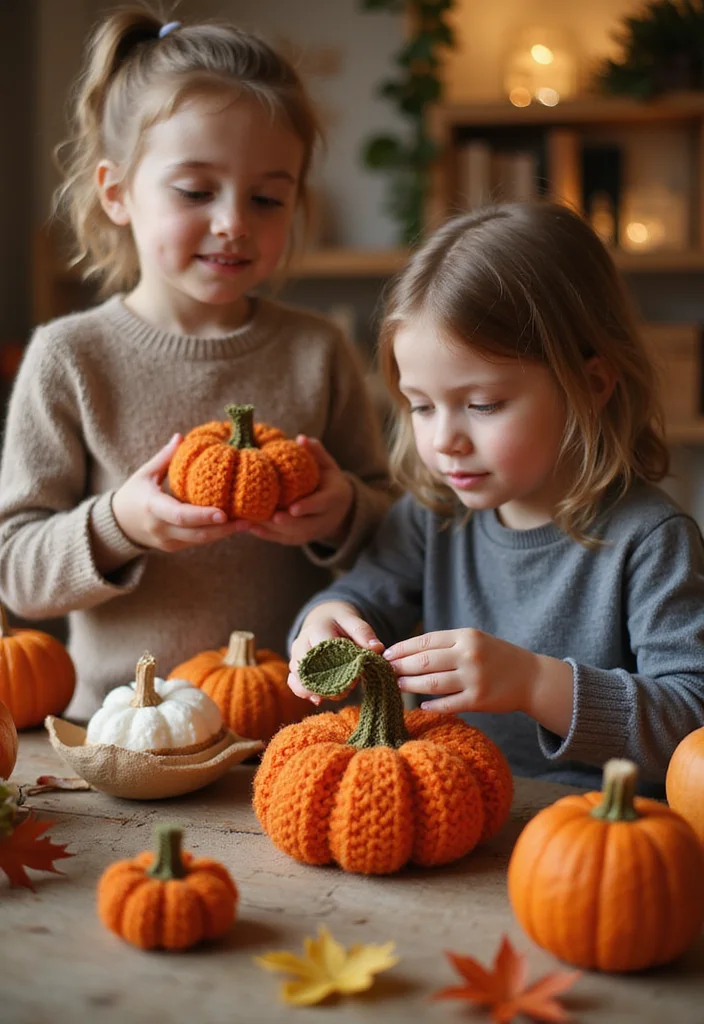 Step-by-Step Guide to Crochet Pumpkin Free Pattern Featuring 24 Festive Visual Inspirations - 24. Crochet Pumpkin Crafts for Kids