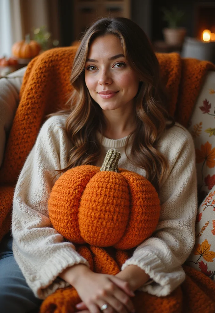 Step-by-Step Guide to Crochet Pumpkin Free Pattern Featuring 24 Festive Visual Inspirations - 7. Crochet Pumpkin Pillow