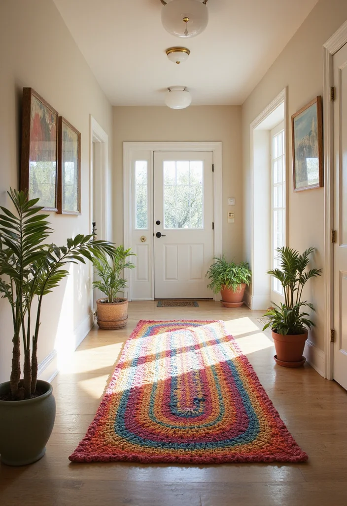 Step-by-Step Guide to Easy Things to Crochet: 25 Simple and Charming Inspirations - 13. Stylish Crochet Rugs